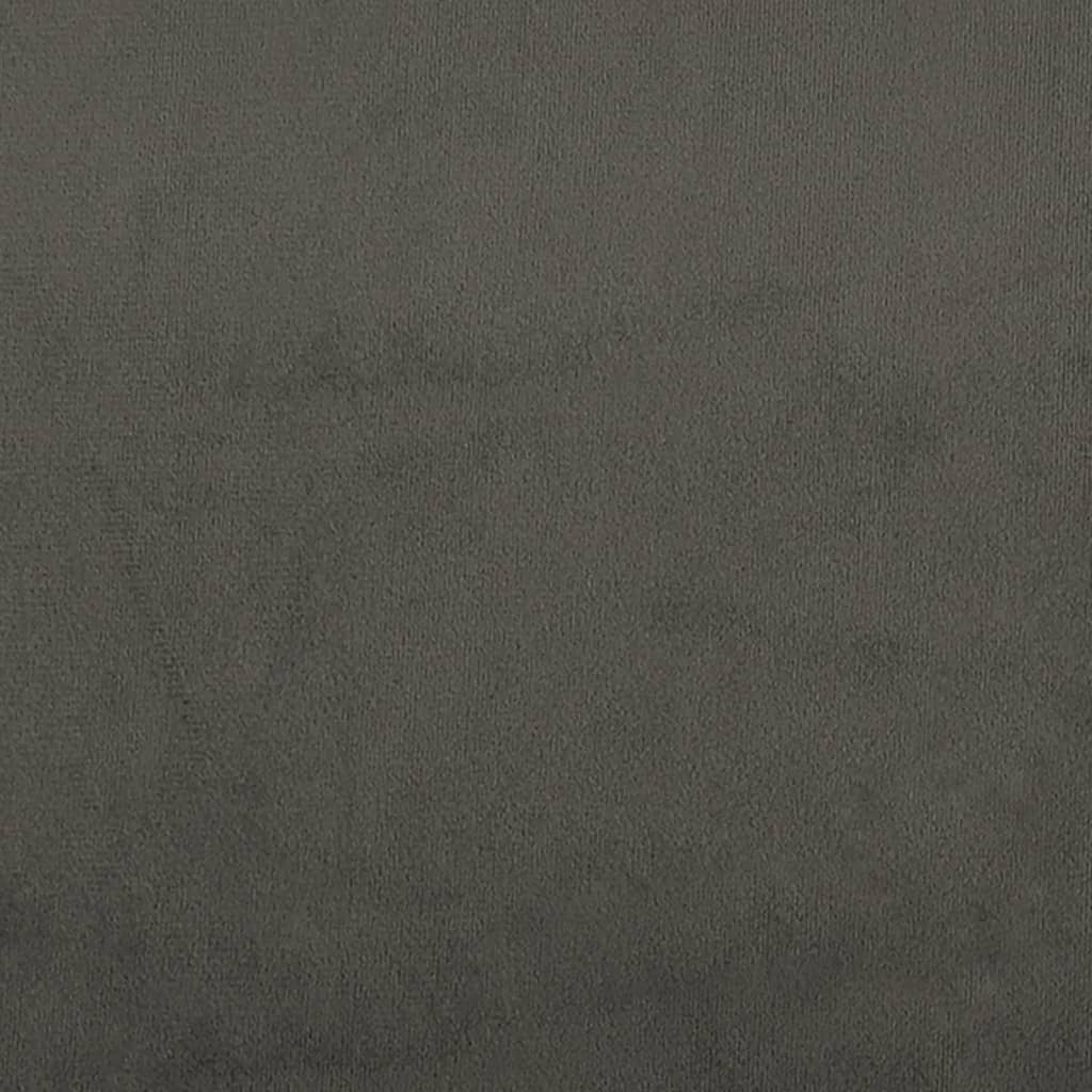 vidaXL Bed Frame Dark Grey 183x213 cm California King Velvet