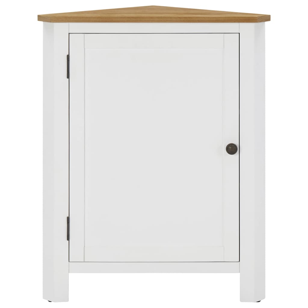 vidaXL Corner Cabinet 59x45x80 cm Solid Oak Wood