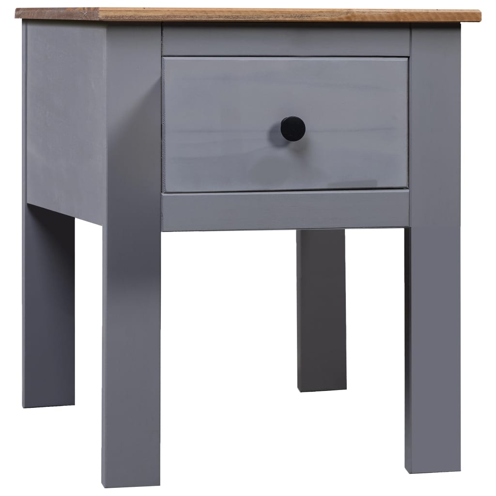 vidaXL Bedside Cabinet Grey 46x40x57 cm Pine Panama Range