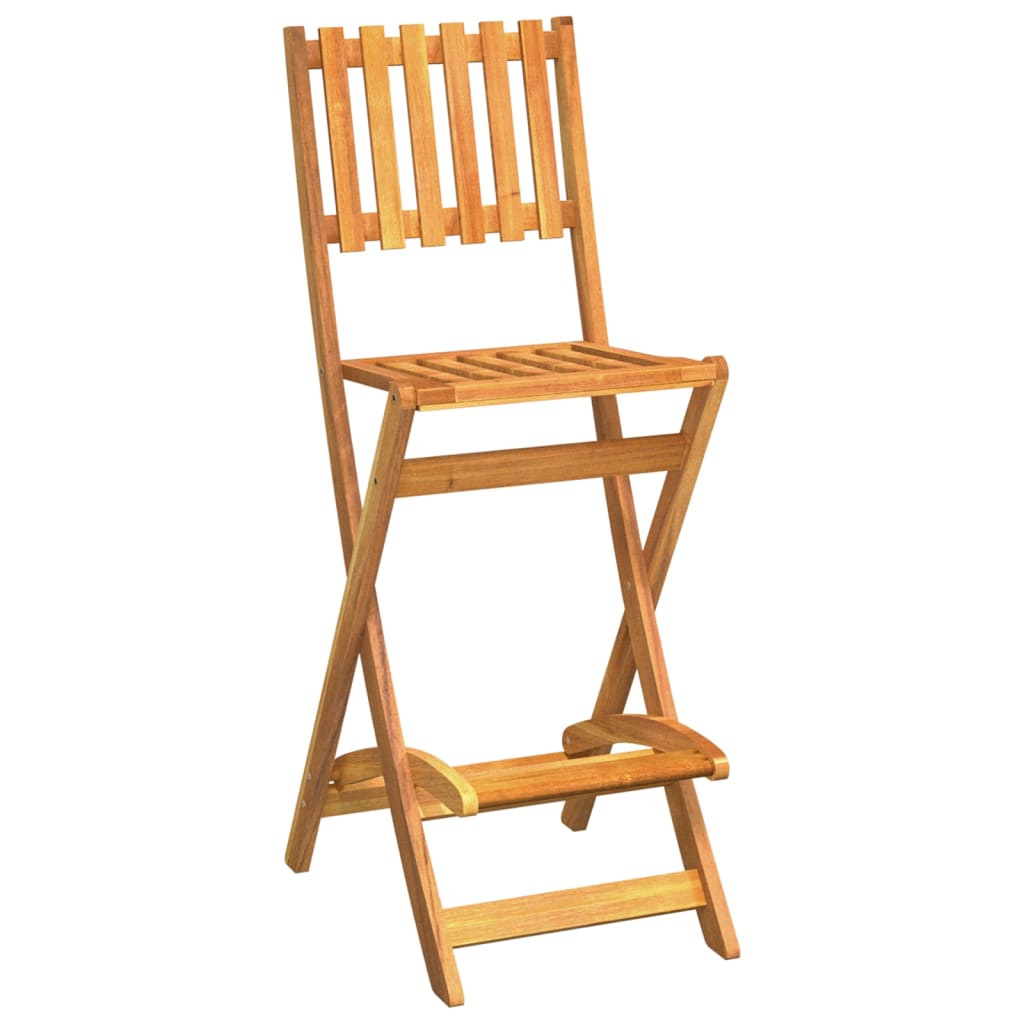 vidaXL 5 Piece Outdoor Bar Set Solid Wood Acacia