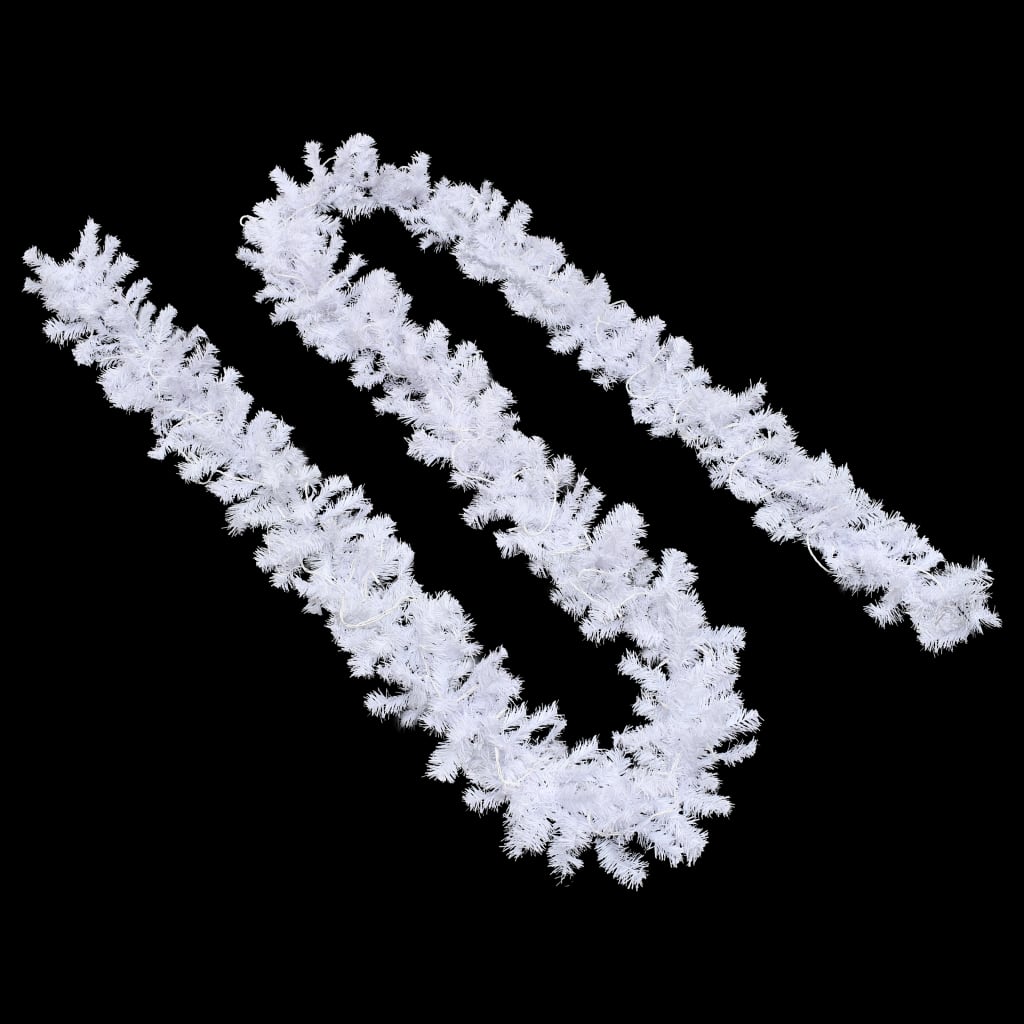 vidaXL Christmas Garland with LED Lights 5 m White