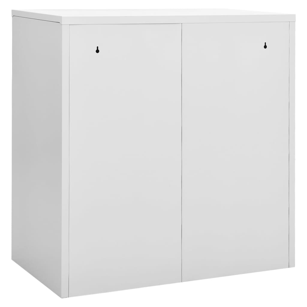 vidaXL Locker Cabinet Light Grey 90x45x92.5 cm Steel