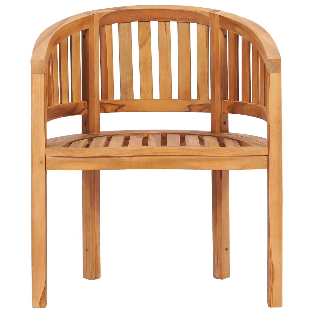 vidaXL Banana Chair Solid Teak Wood