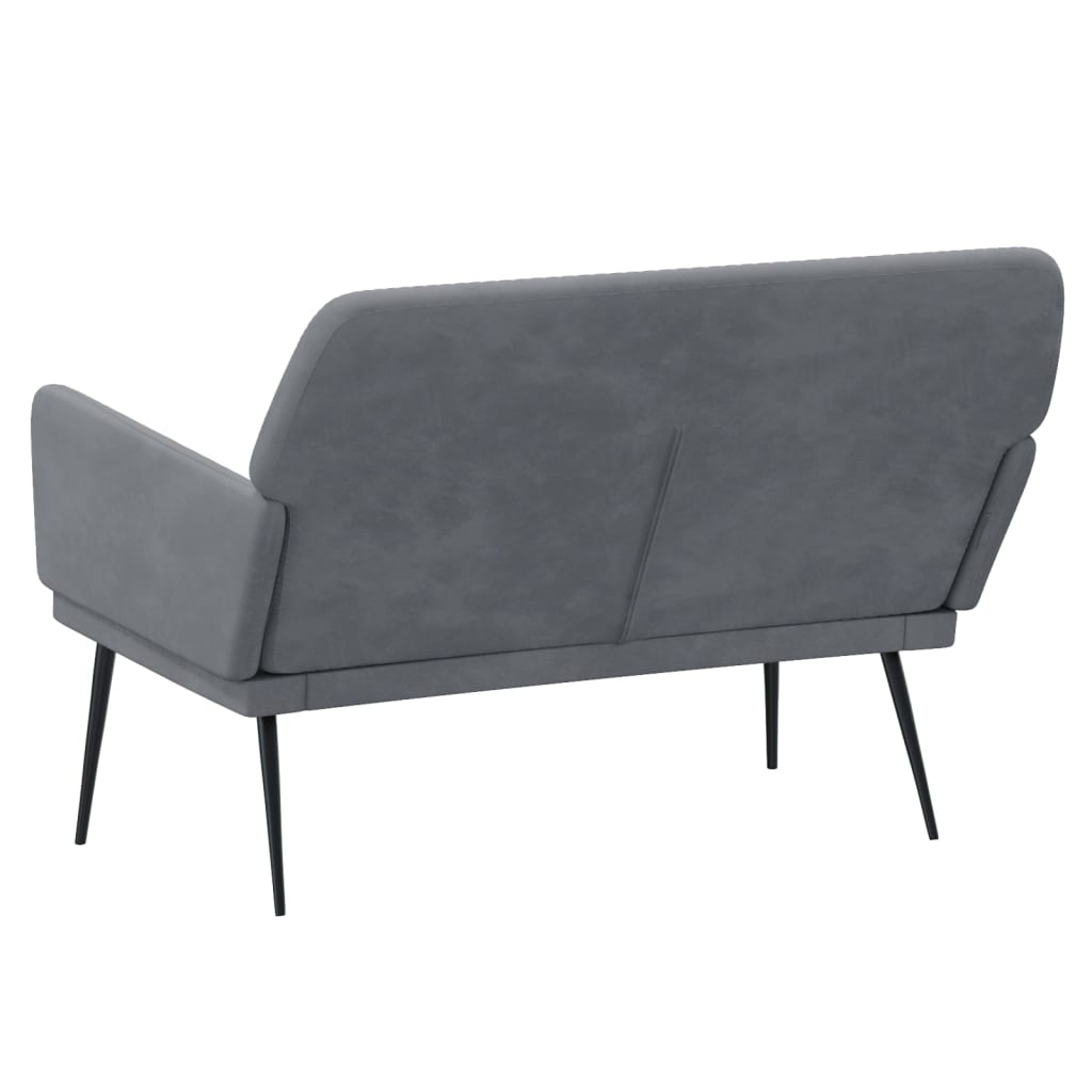 vidaXL Bench Dark Grey 108x79x79 cm Velvet