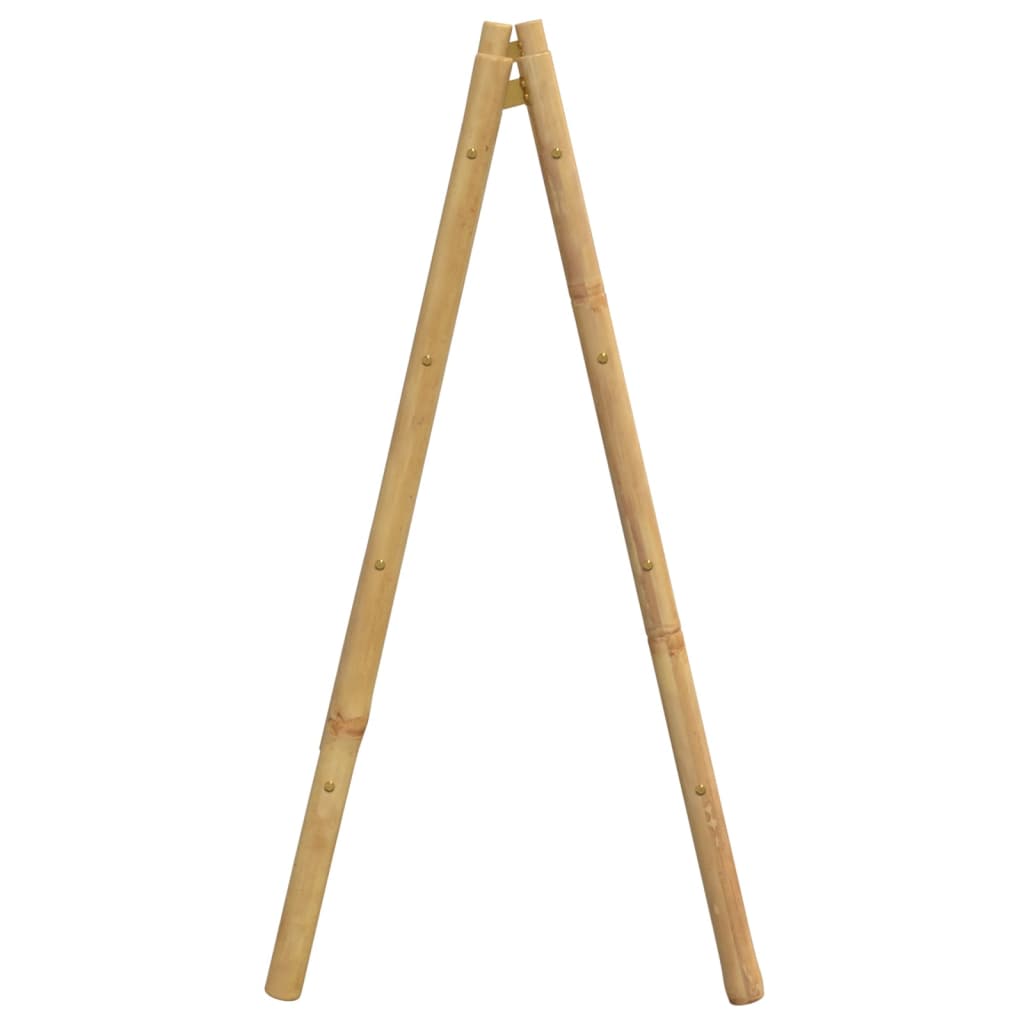 vidaXL Double Towel Ladder with 4 Rungs 90x50x100 cm Bamboo