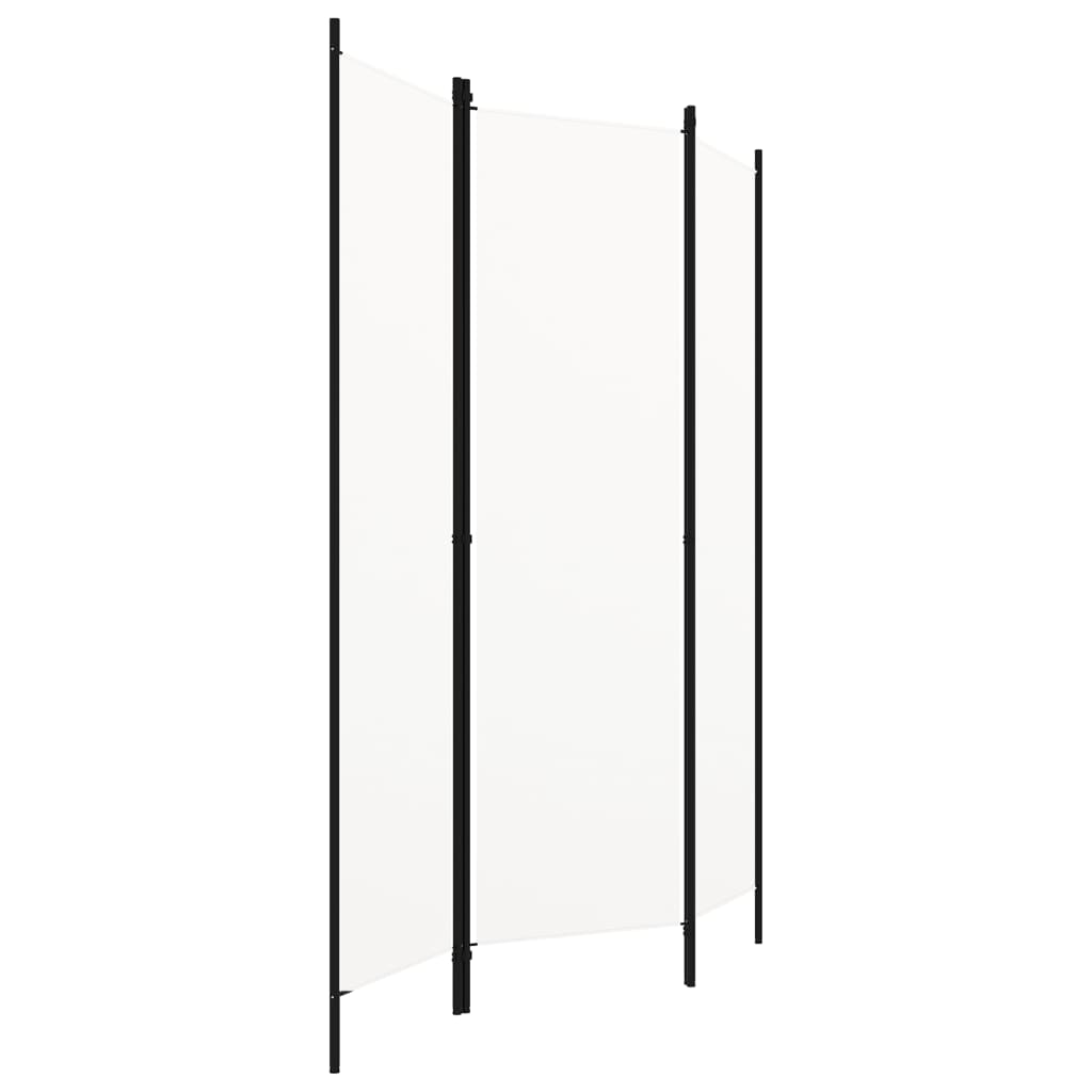 vidaXL 3-Panel Room Divider White 150x180 cm