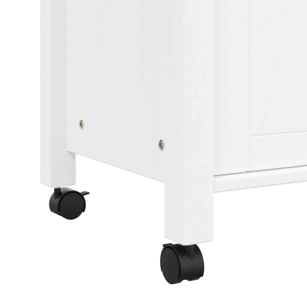 vidaXL Kitchen Trolley MONZA 84x40x90 cm Solid Wood Pine