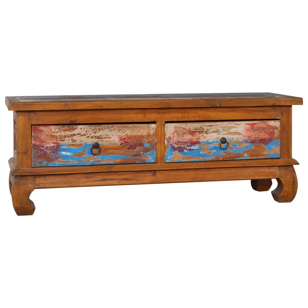 vidaXL TV Cabinet 110x35x40 cm Reclaimed Teak Wood