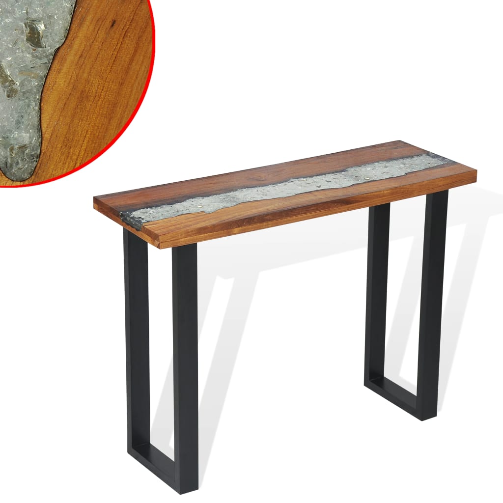 vidaXL Console Table Teak 100x35x75 cm