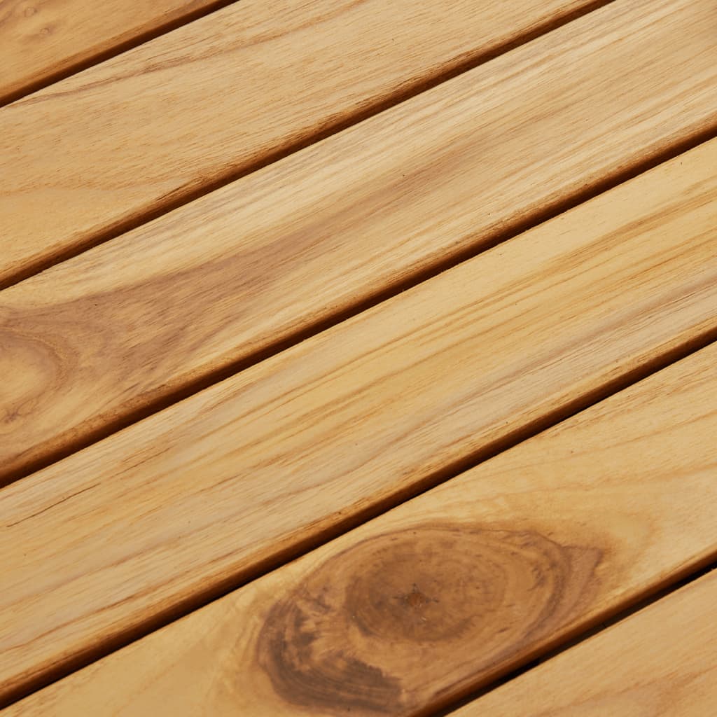 vidaXL Decking Tiles 30 pcs 30x30 cm Solid Wood Teak Vertical Pattern