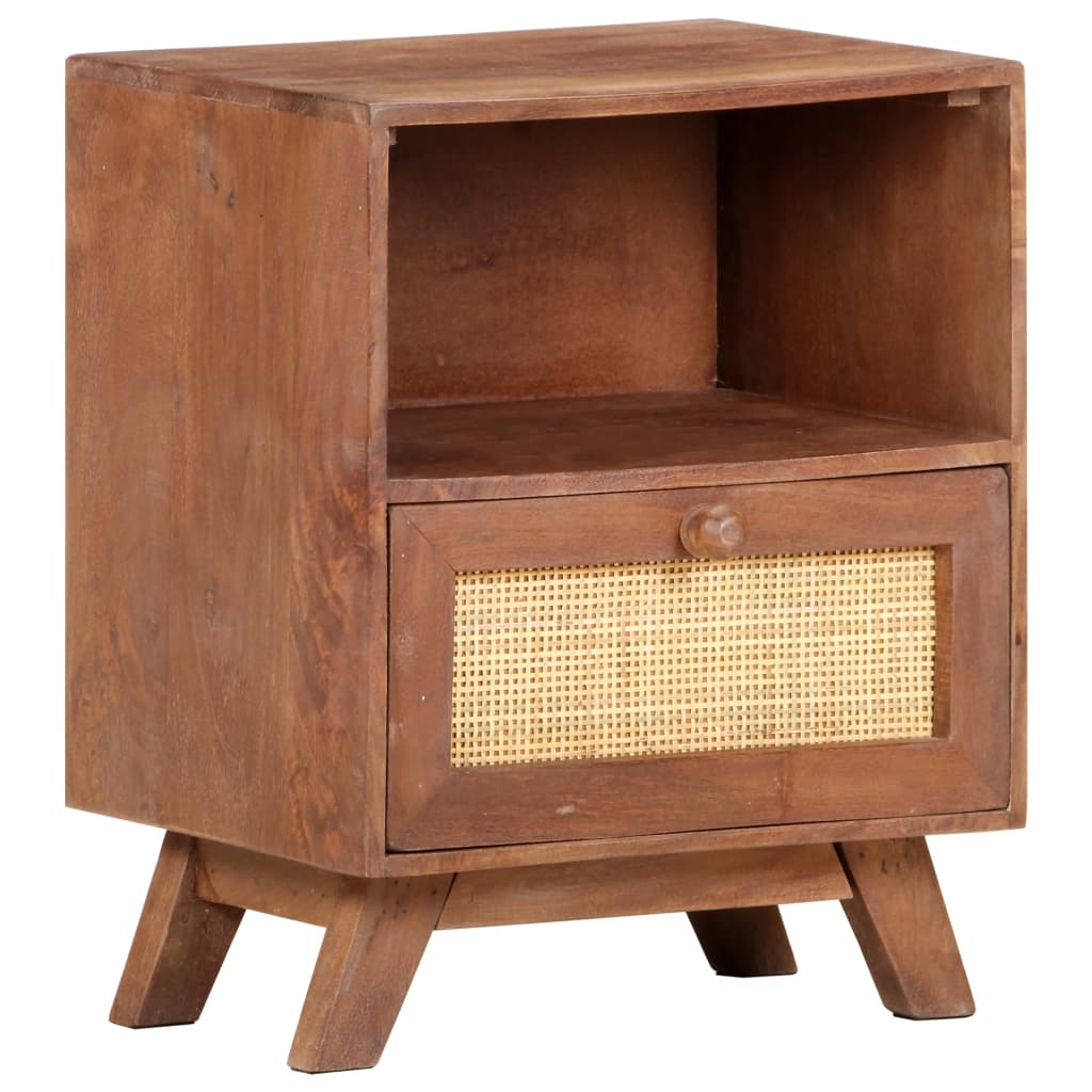 vidaXL Bedside Cabinet 40x30x50 cm Solid Mango Wood