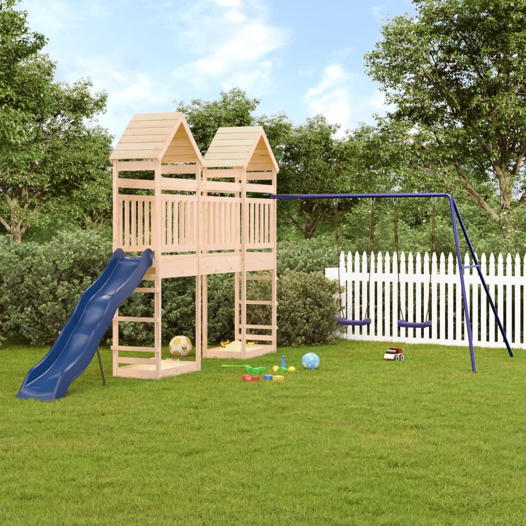 vidaXL Outdoor Playset Solid Wood Pine