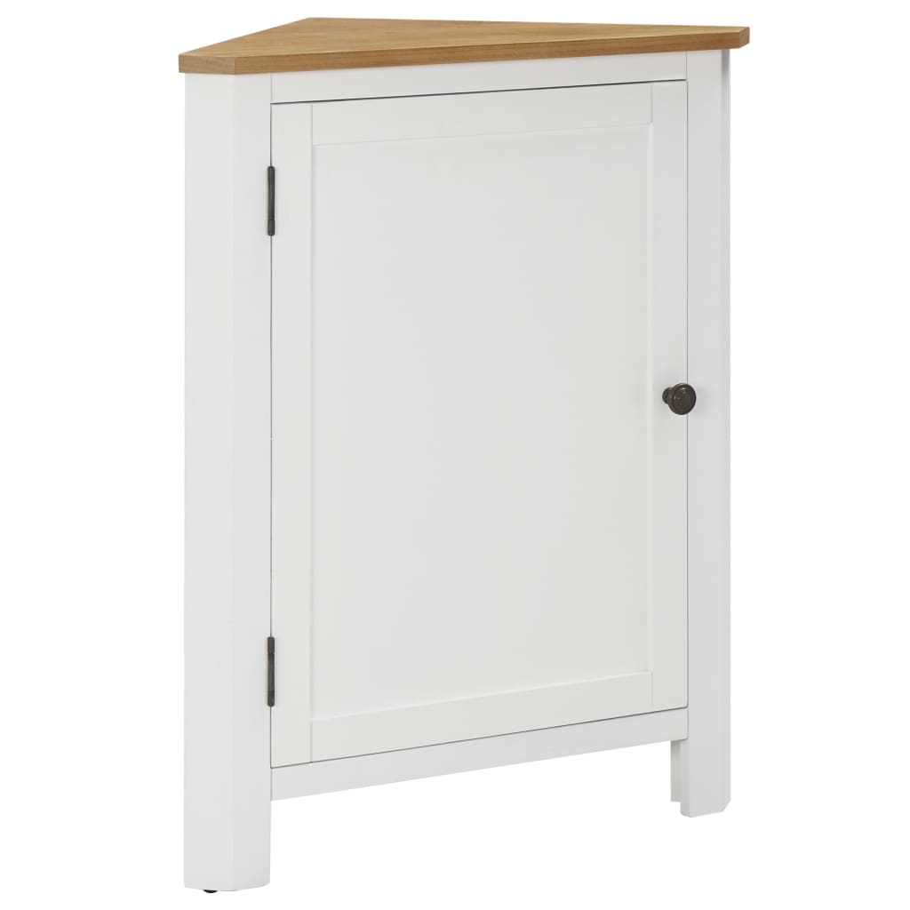 vidaXL Corner Cabinet 59x45x80 cm Solid Oak Wood