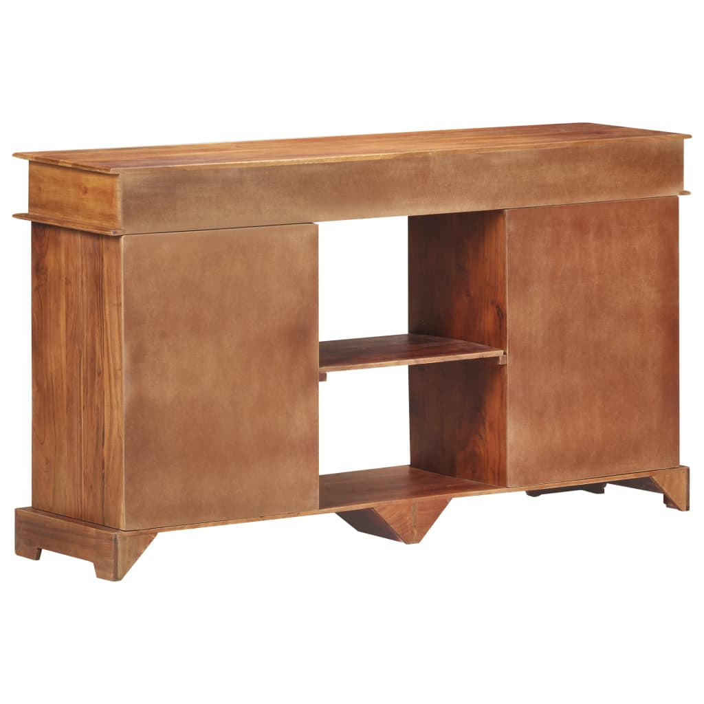 vidaXL Sideboard 135x35x75 cm Solid Acacia Wood