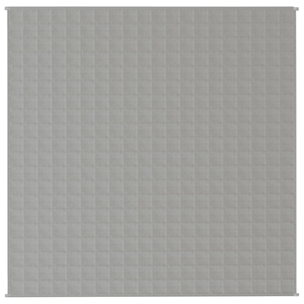 vidaXL Weighted Blanket Grey 200x200 cm 9 kg Fabric