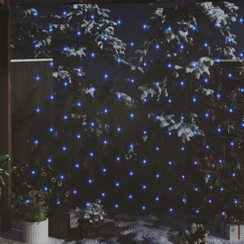 vidaXL Christmas Net Light Blue 3x2 m 204 LED Indoor Outdoor