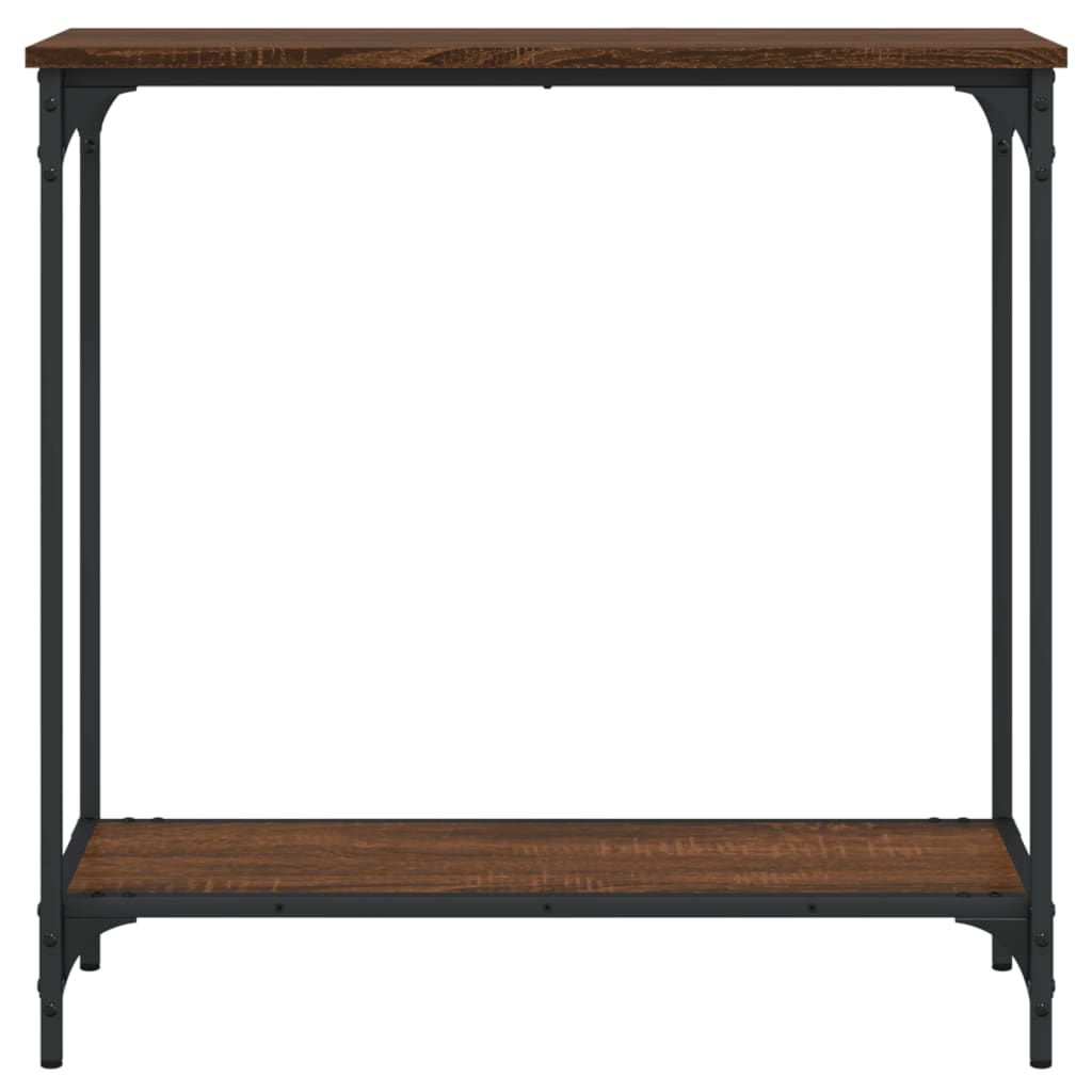 vidaXL Console Table Brown Oak 75x30.5x75 cm Engineered Wood