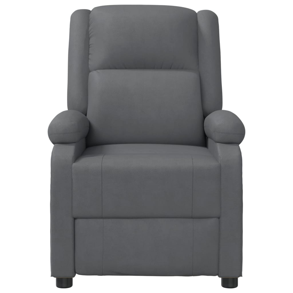 vidaXL Massage Chair Anthracite Faux Leather