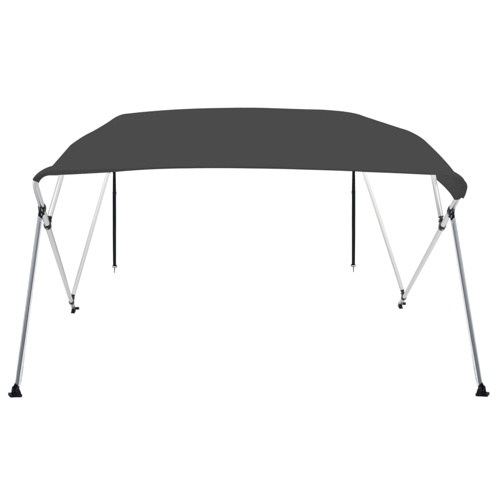 vidaXL 4 Bow Bimini Top Anthracite 243x196x137 cm