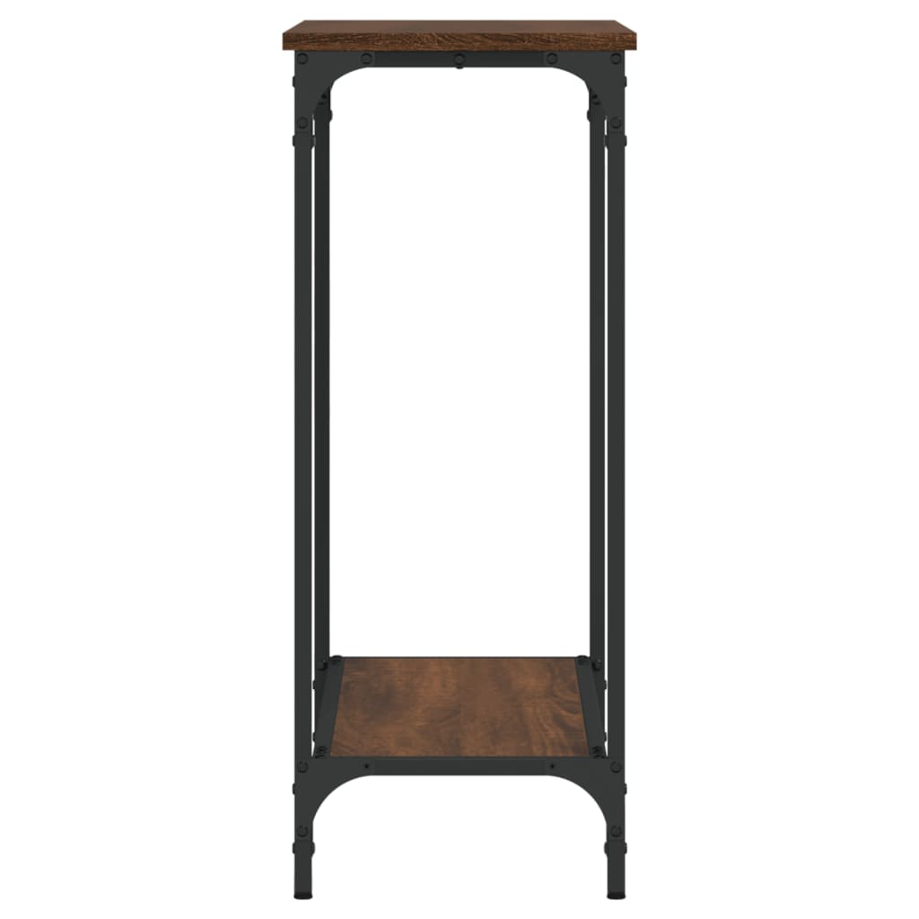 vidaXL Console Table Brown Oak 75x30.5x75 cm Engineered Wood