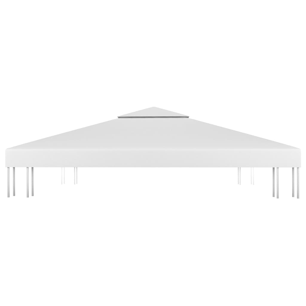 vidaXL 2-Tier Gazebo Top Cover 310 g/m² 4x3 m White