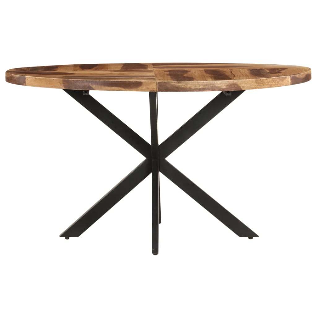 vidaXL Dining Table 140x80x75cm Solid Acacia Wood