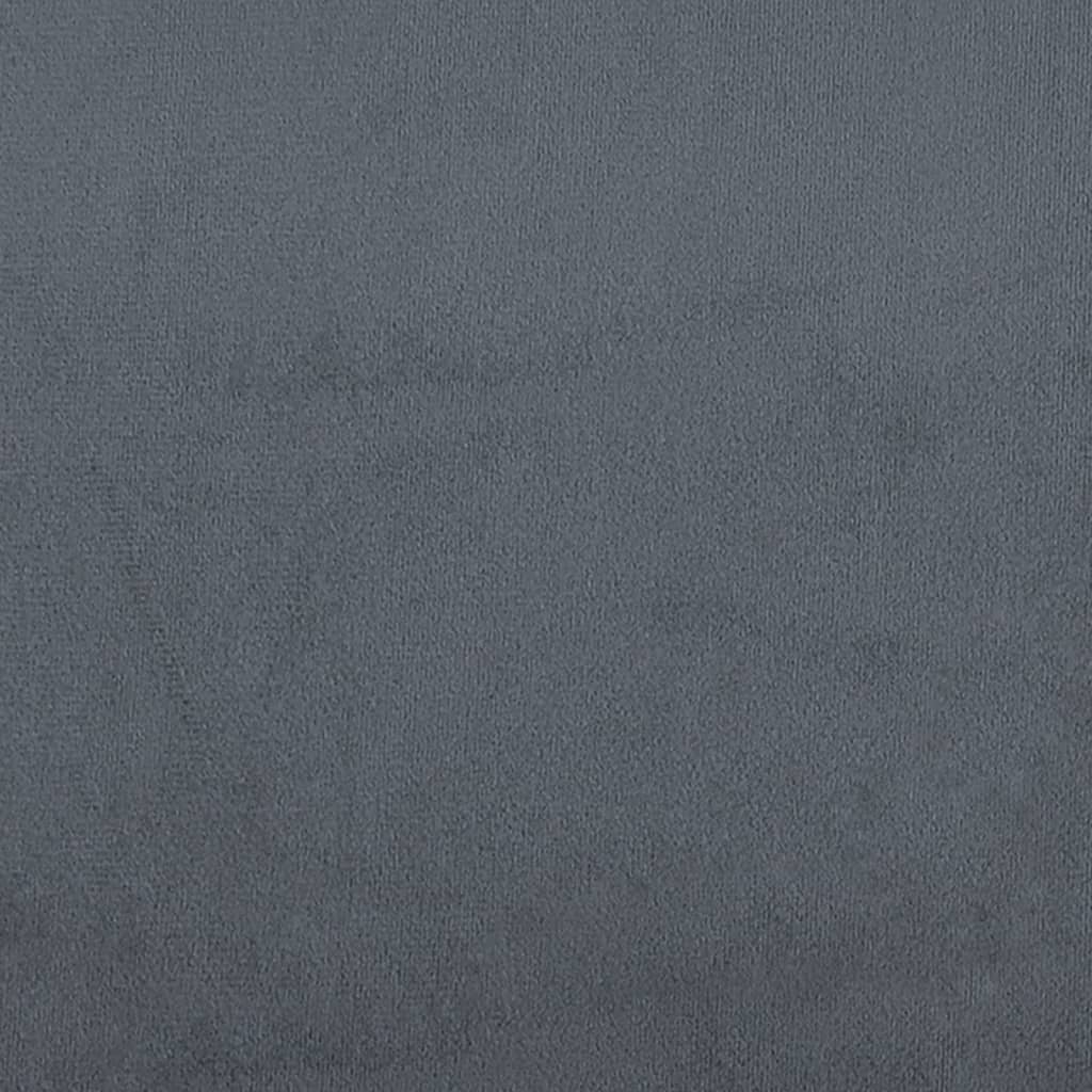 vidaXL Bench Dark Grey 110x76x80 cm Velvet