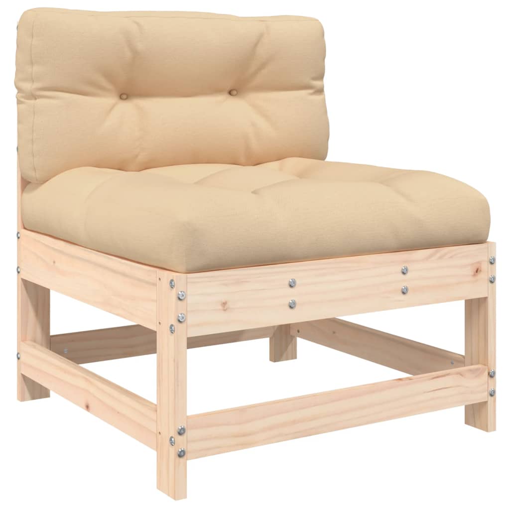vidaXL 8 Piece Garden Lounge Set with Cushions Solid Wood