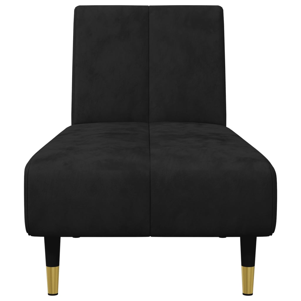 vidaXL 2 Piece Sofa Set Black Velvet