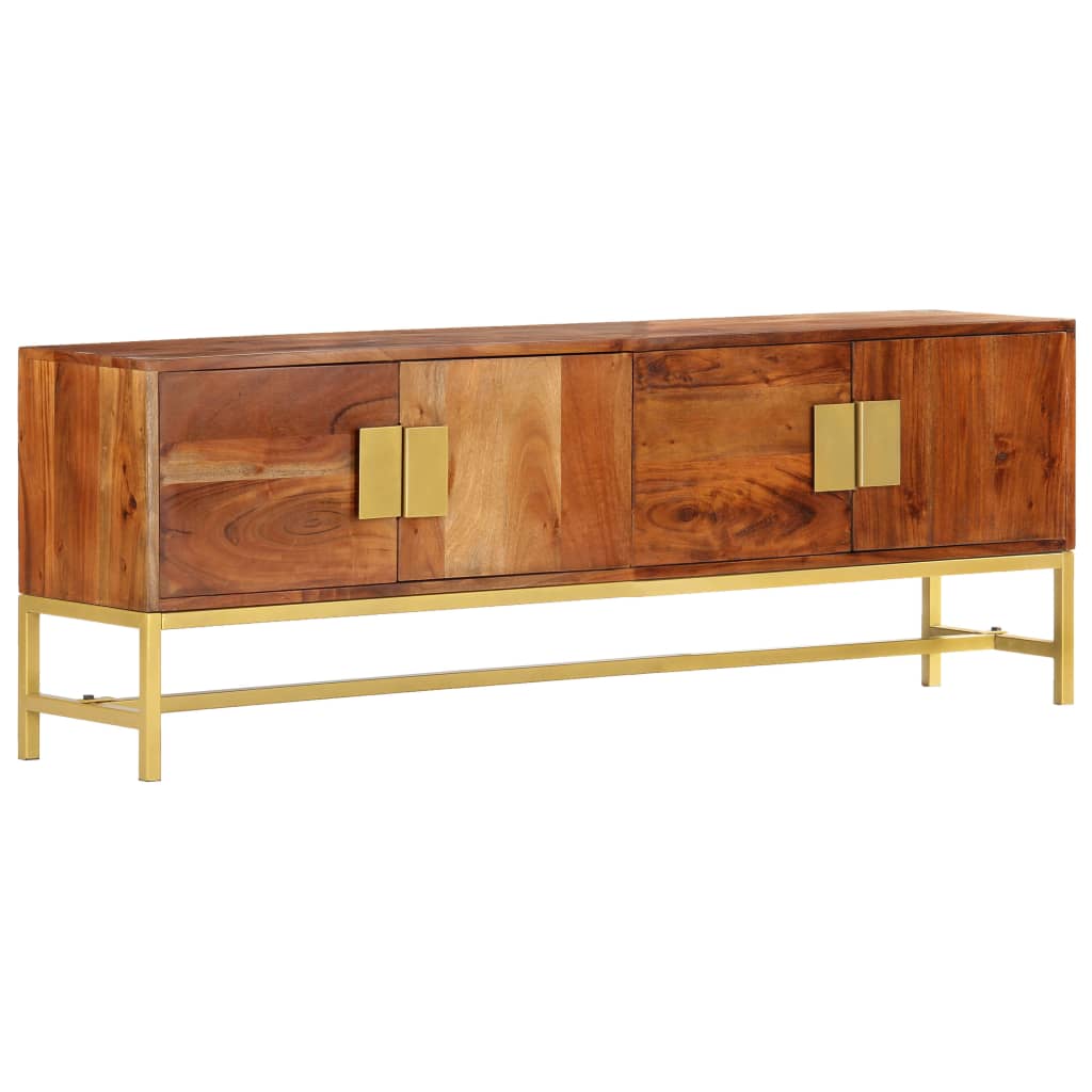 vidaXL TV Cabinet 140x30x50 cm Solid Acacia Wood