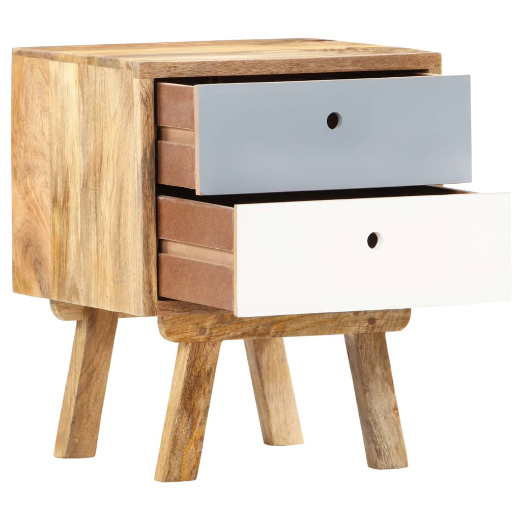 vidaXL Bedside Cabinet 40x35x50 cm Solid Mango Wood