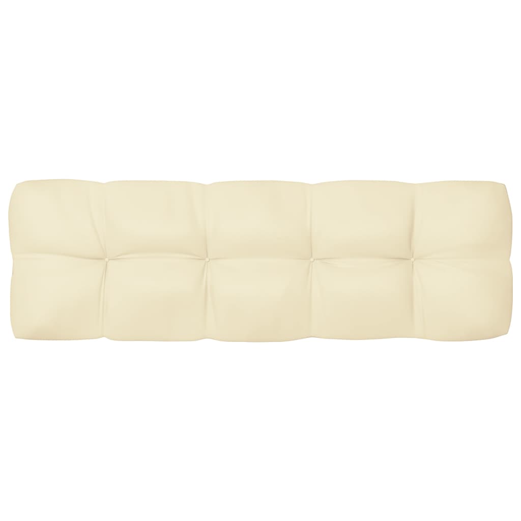 vidaXL Pallet Sofa Cushions 7 pcs Cream