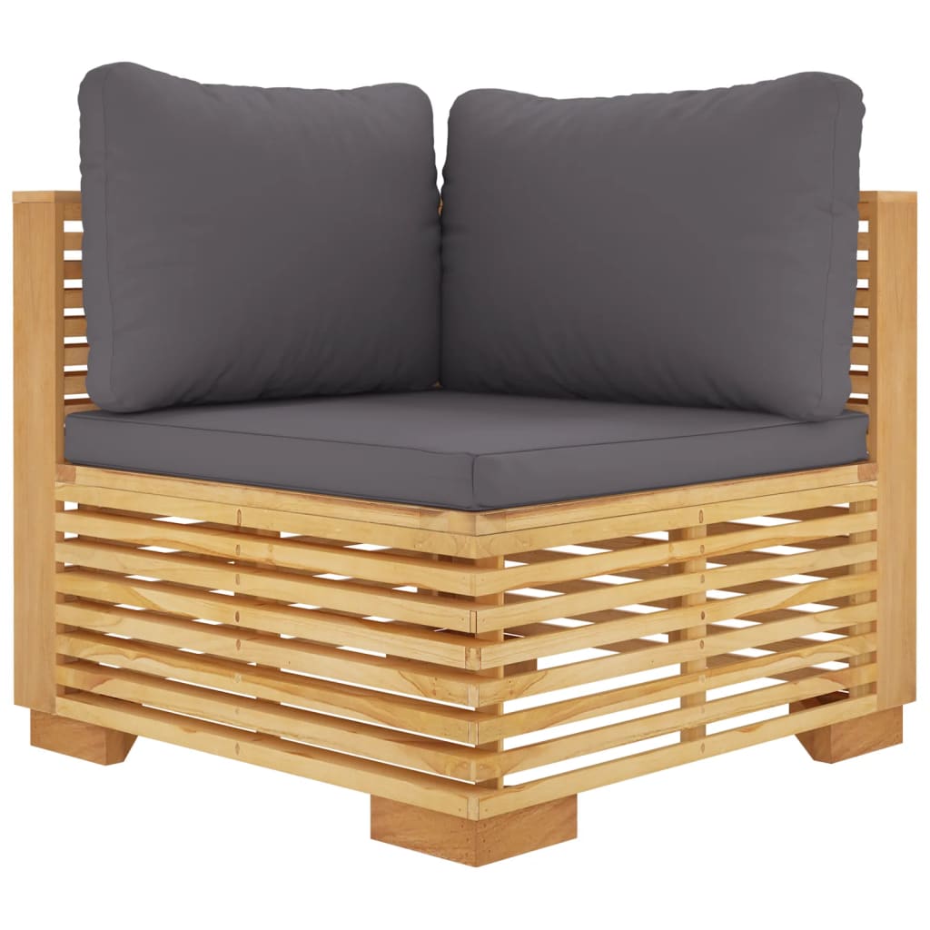 vidaXL 12 Piece Garden Lounge Set with Cushions Solid Teak Wood