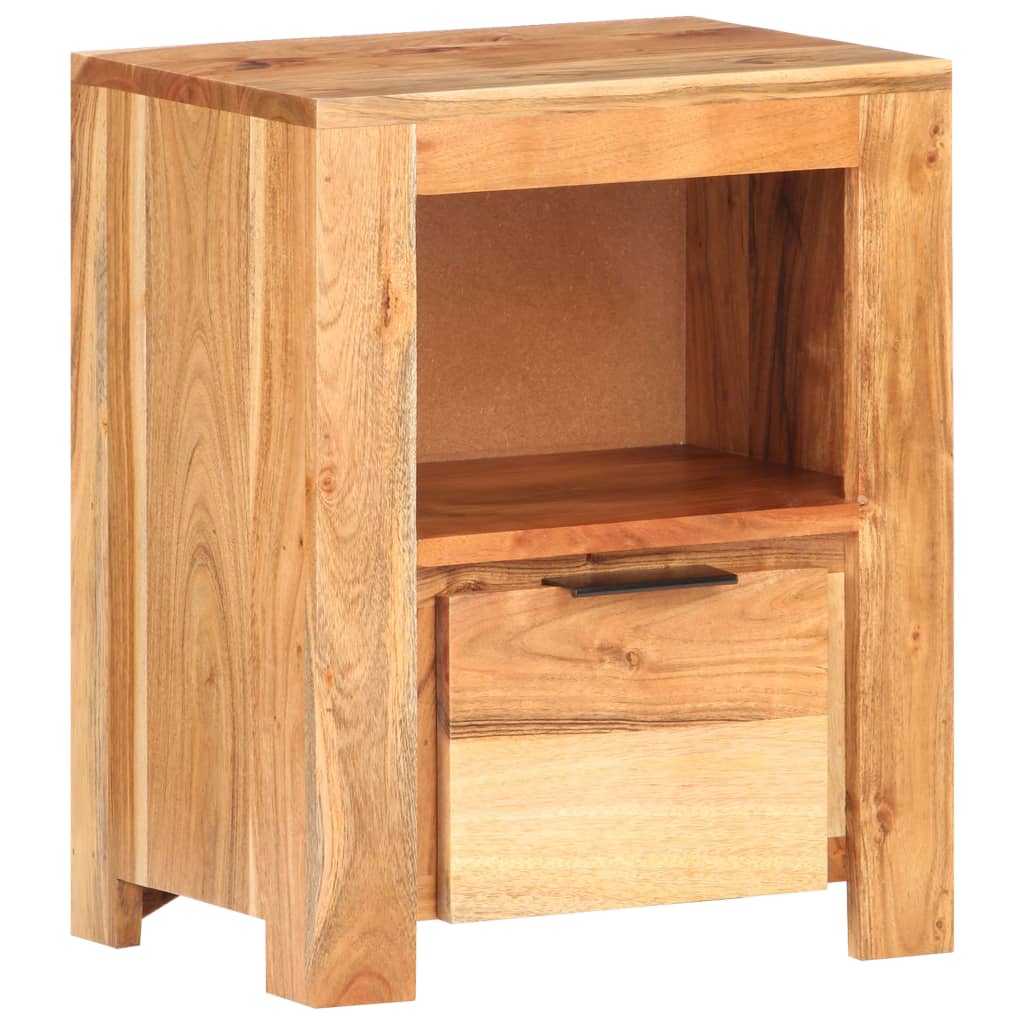 vidaXL Bedside Cabinet 40x30x50 cm Solid Acacia Wood