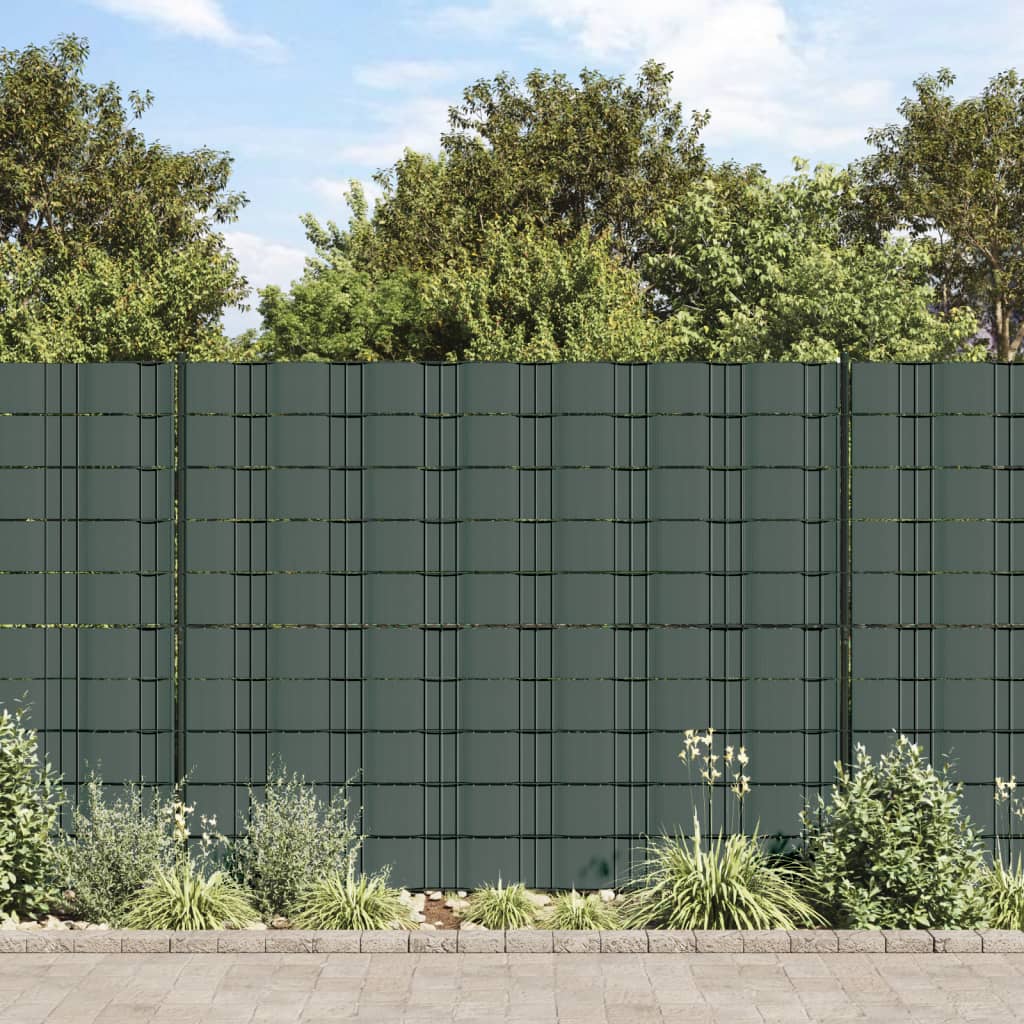 vidaXL Garden Privacy Screen PVC 70x0.19 m Green