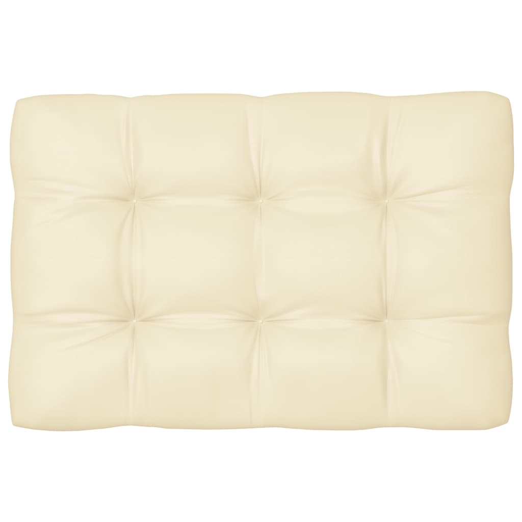 vidaXL Pallet Sofa Cushions 7 pcs Cream