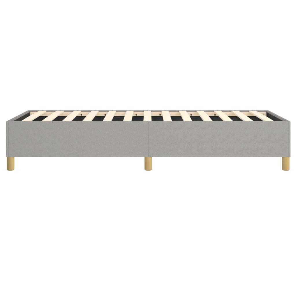 vidaXL Box Spring Bed Frame Light Grey 100x203 cm Twin XL Fabric