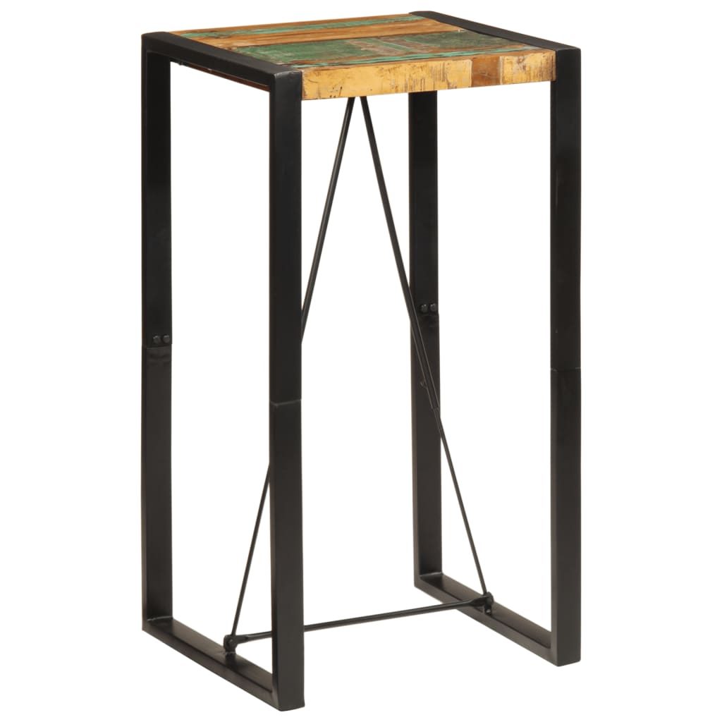 vidaXL Bar Table 60x55x110 cm Solid Wood Reclaimed