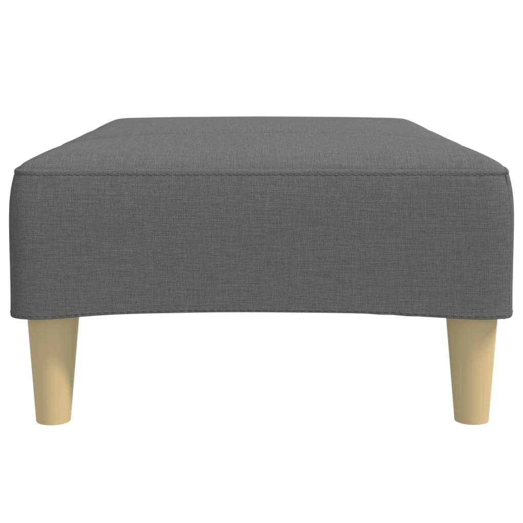 vidaXL Footstool Dark Grey 77x55x31 cm Fabric