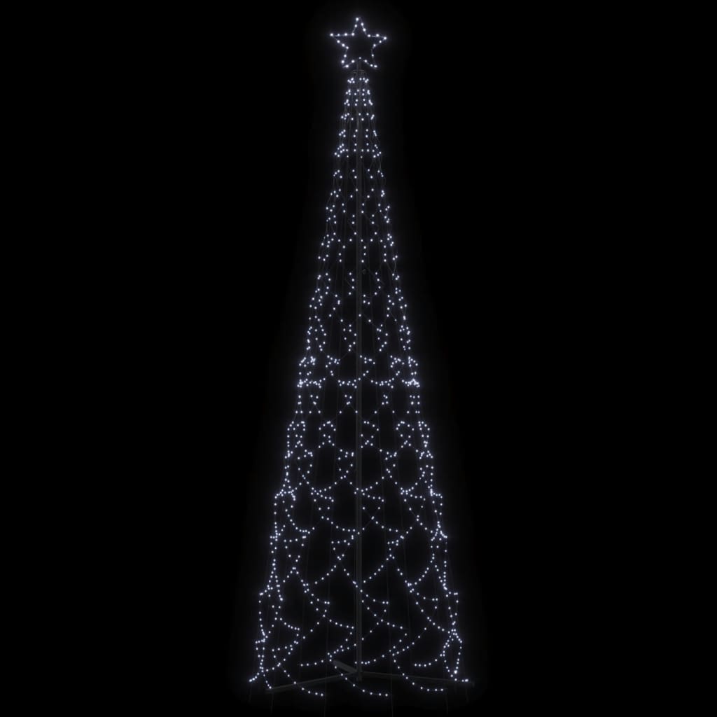 vidaXL Christmas Cone Tree Cold White 500 LEDs 100x300 cm