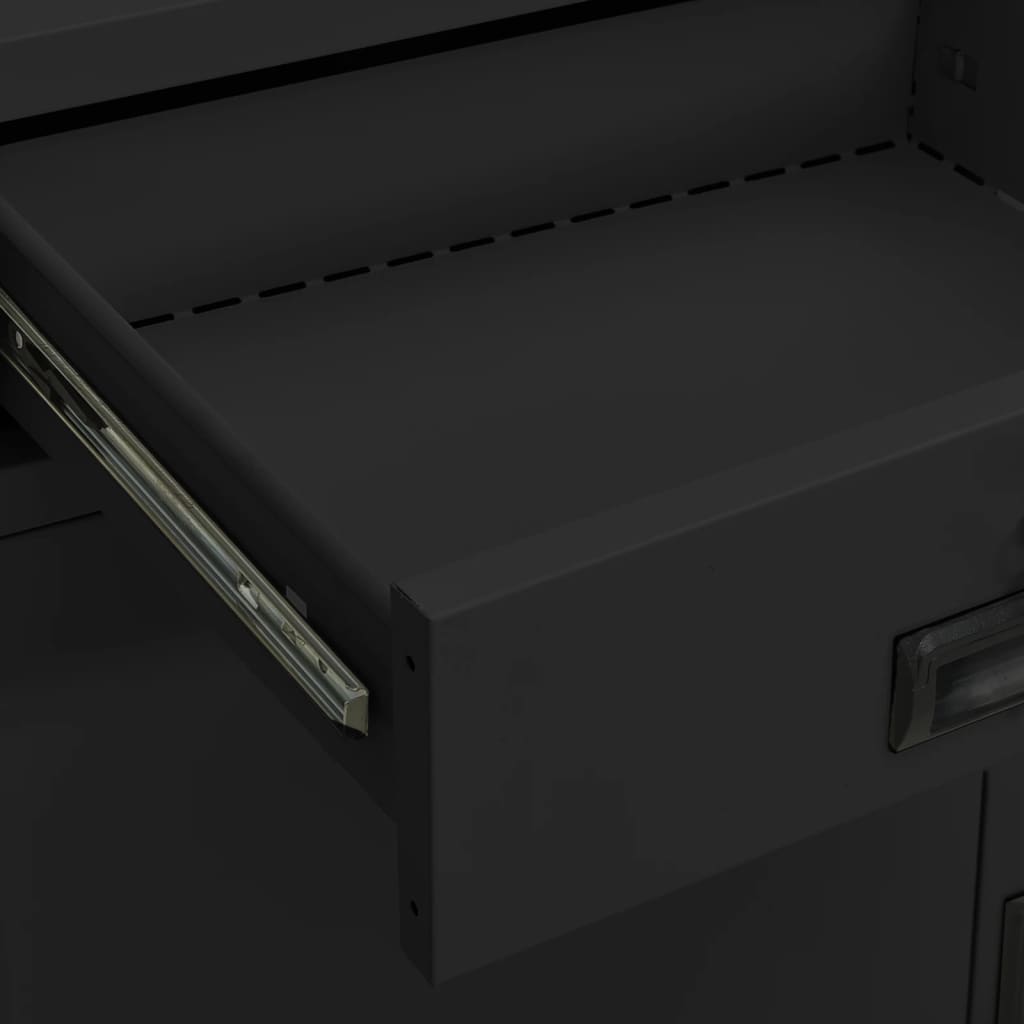 vidaXL Office Cabinet Anthracite 90x40x102 cm Steel