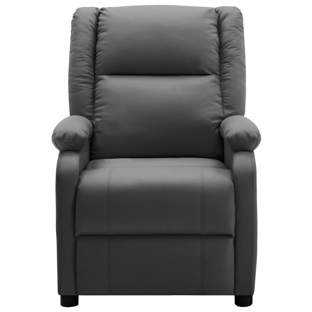 vidaXL Electric Massage Chair Anthracite Faux Leather