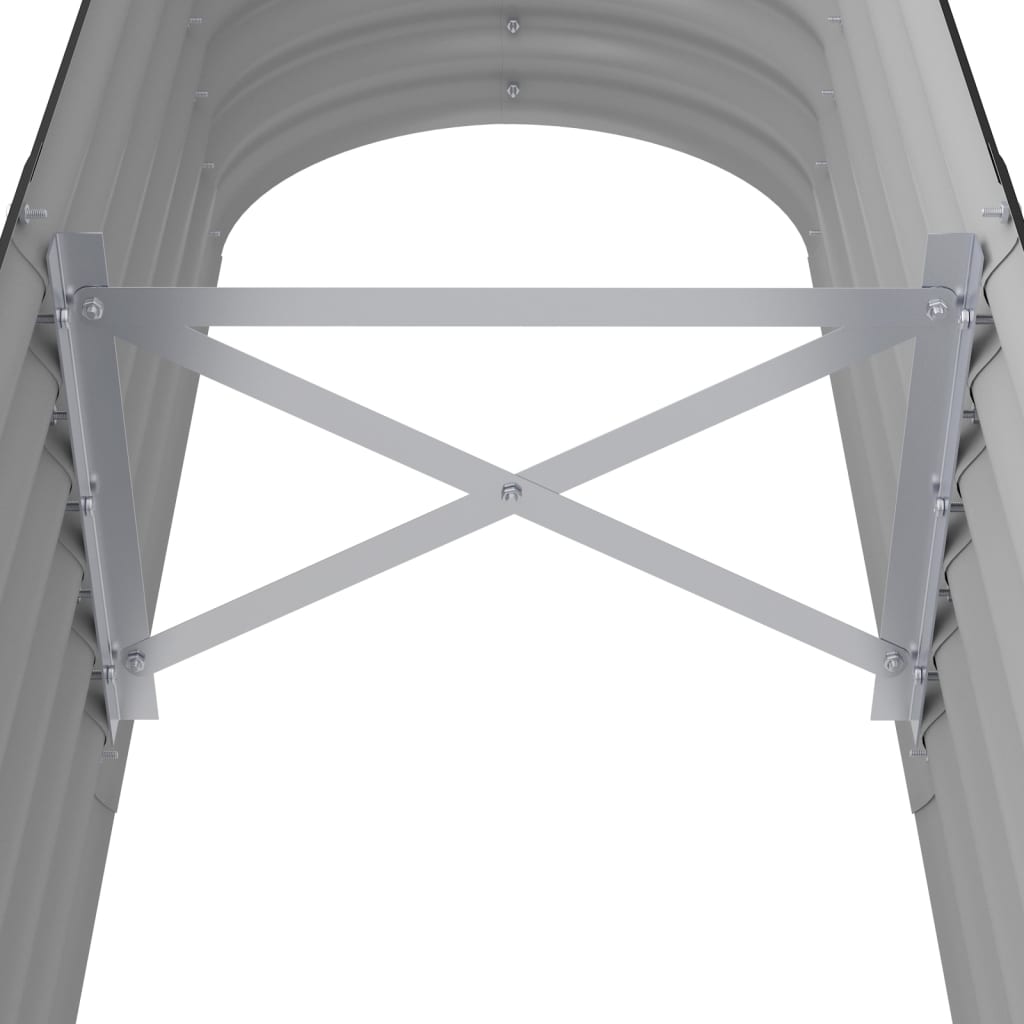 vidaXL Garden Raised Bed Powder-coated Steel 152x40x36 cm Anthracite