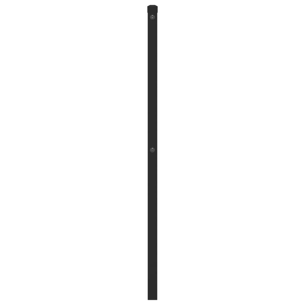 vidaXL Metal Headboard Black 100 cm