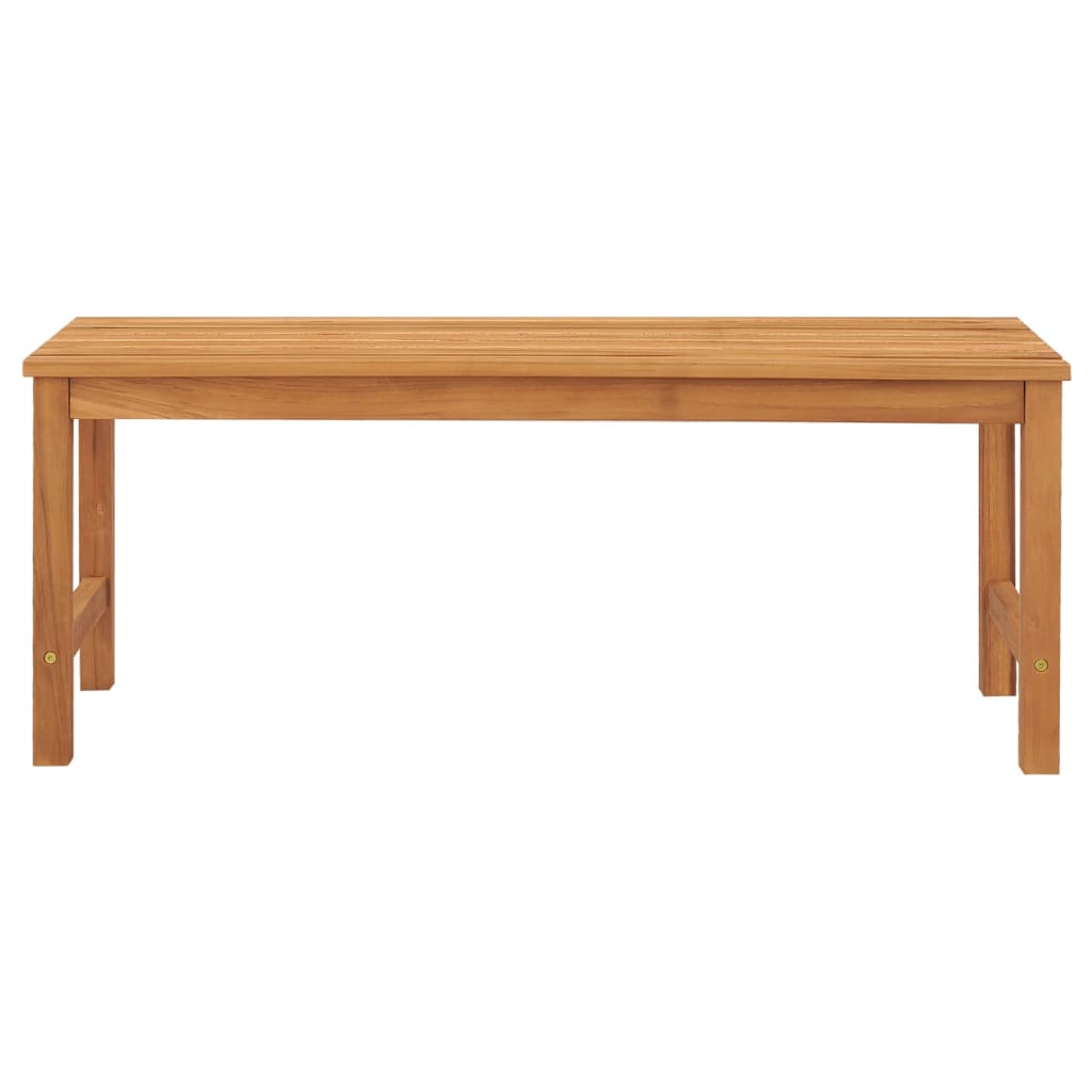 vidaXL Garden Bench 114 cm Solid Teak Wood