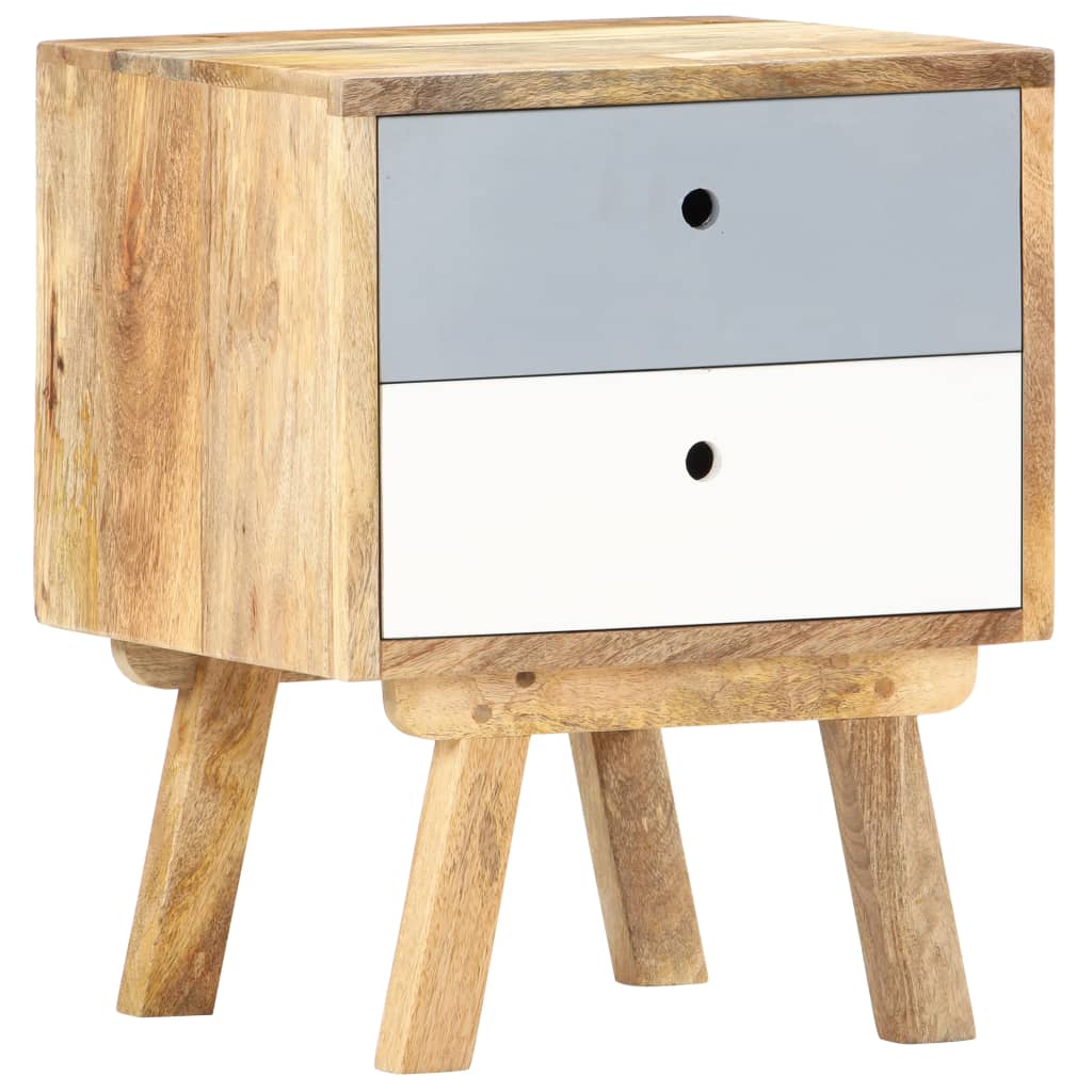 vidaXL Bedside Cabinet 40x35x50 cm Solid Mango Wood