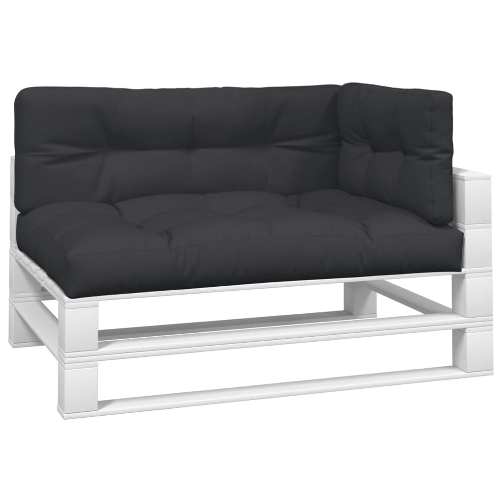 vidaXL Pallet Cushions 3 pcs Black Fabric