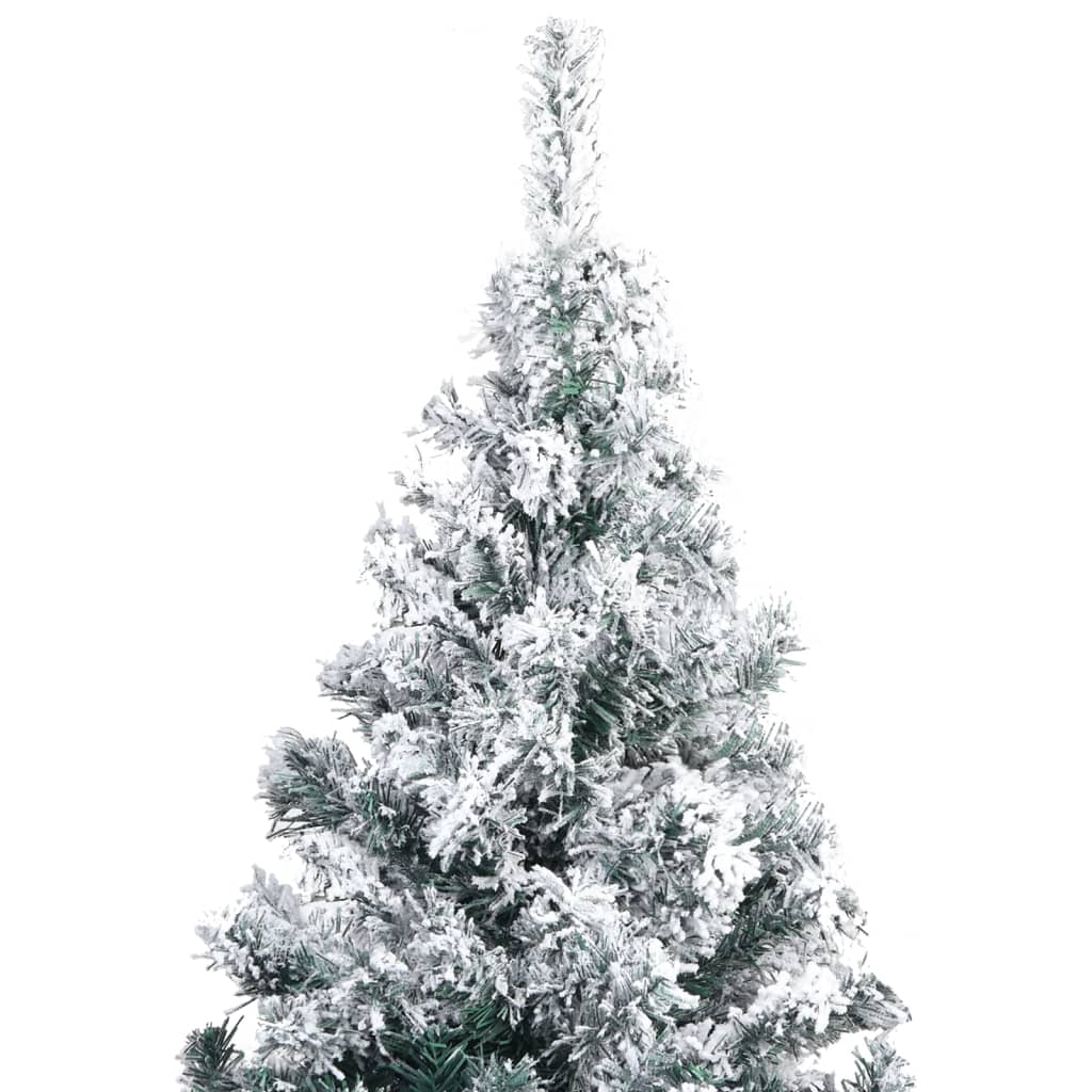 vidaXL Artificial Pre-lit Christmas Tree with Ball Set Green 240 cm PVC