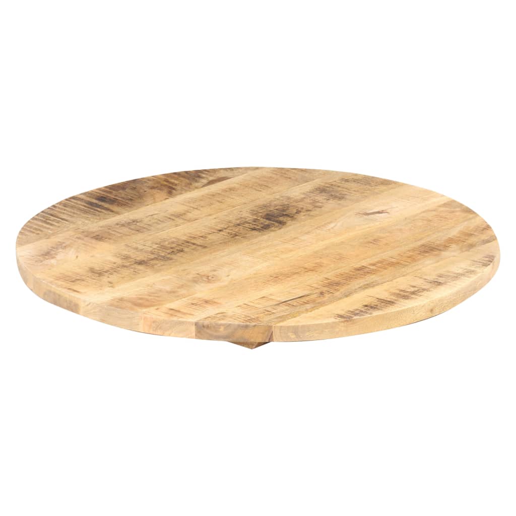 vidaXL Table Top Solid Mango Wood Round 25-27 mm 60 cm