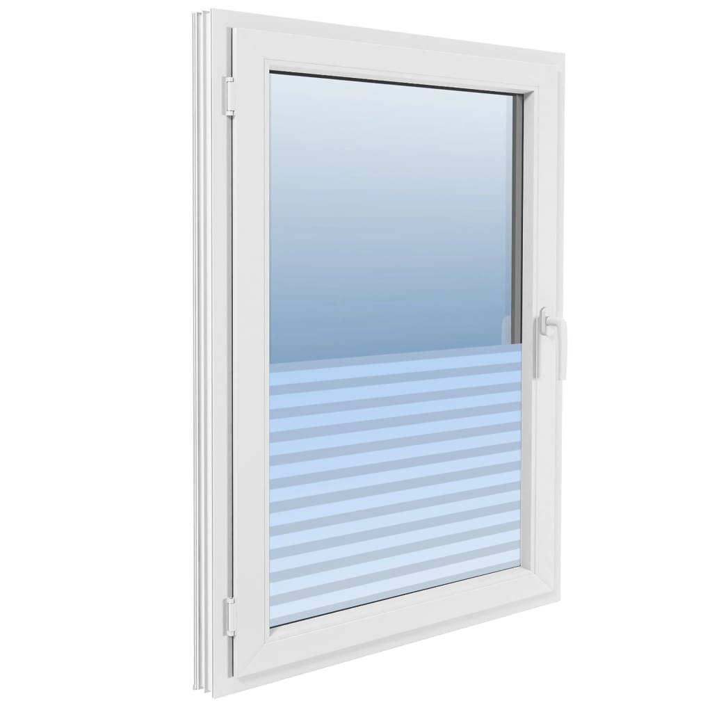 vidaXL Frosted Privacy Window Film Adhesive Stripes 0.9x5 m